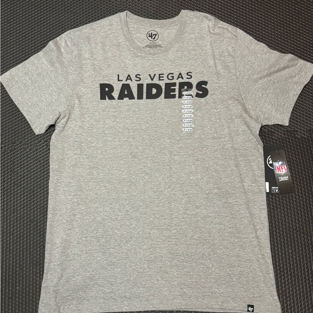 47 Las Vegas Raiders Gray Short Sleeve Team T-Shirt
